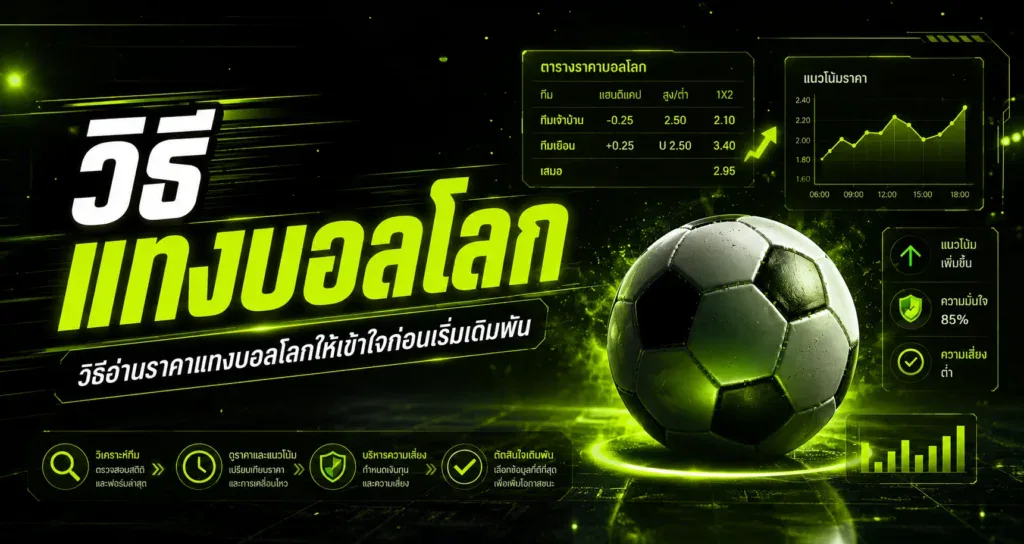 วิธีอ่านราคาแทงบอลโลก