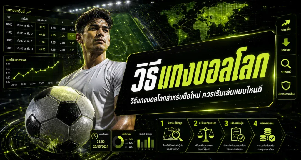 วิธีแทงบอลโลก สำหรับมือใหม่